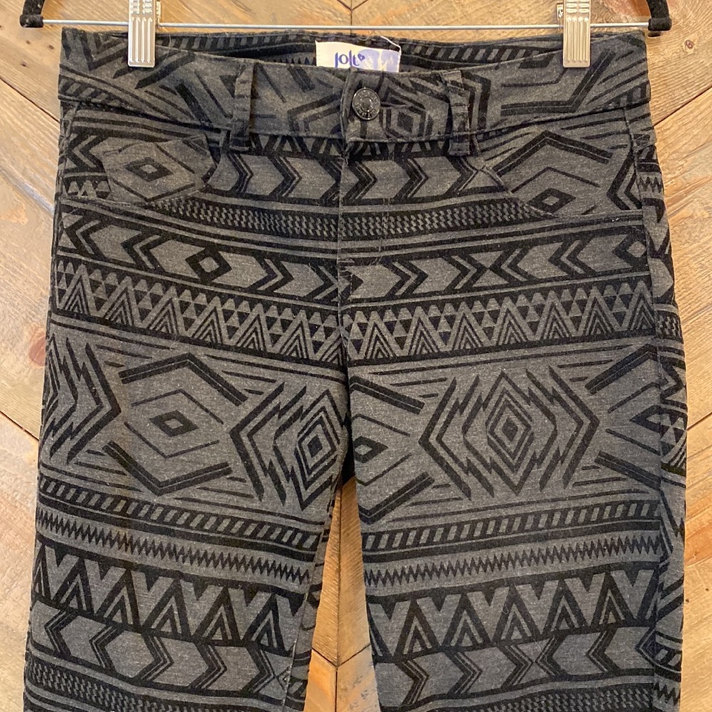 Jolt Aztec Print Skinny Pant sz 7